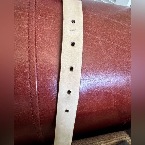 Brown Crocodile Embossed Belt with Silver Buckle - Picture 8 of 14